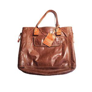 Boots 'N Bags 🇨🇴 caramel brown leather tote